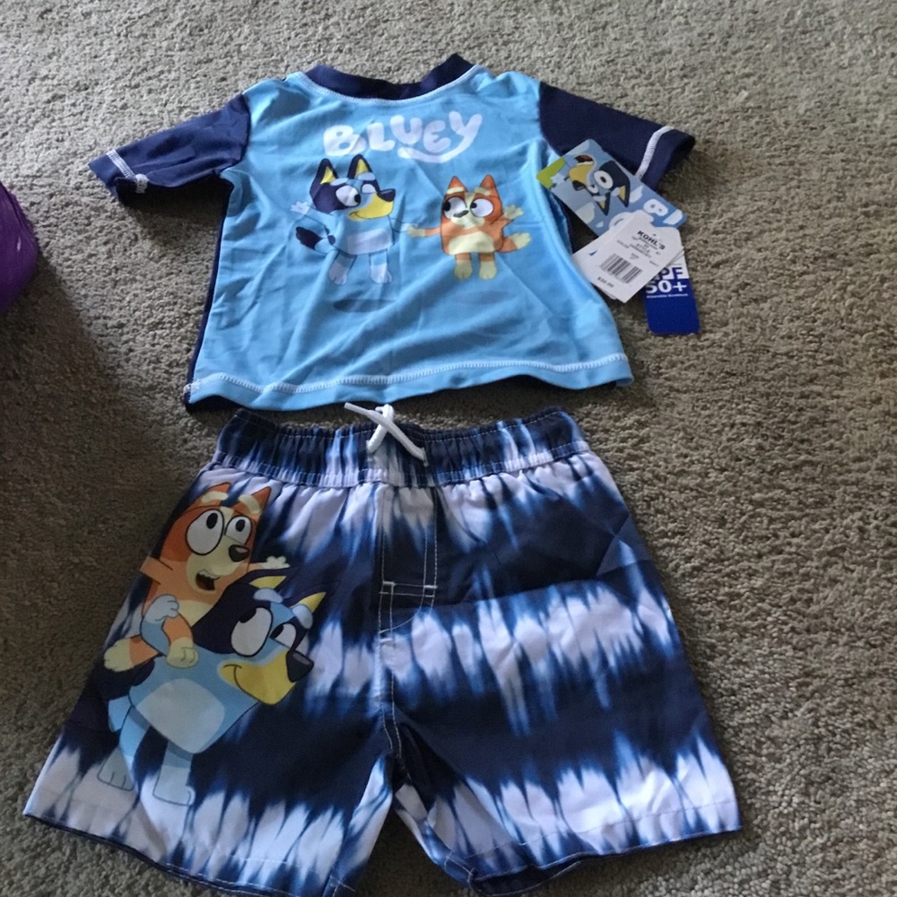 Blue kids swimming set size 2T